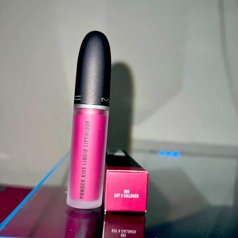 MAC Cosmetics Powder Kiss Liquid Lipcolour in Bright Pink (Got A Callback)